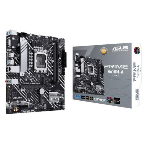 ASUS PRIME H610M-A-CSM Micro ATX Motherboard LGA1700 DDR5 M.2 ASUS PRIME H610M-A-CSM Micro ATX Motherboard LGA1700 DDR5 M.2